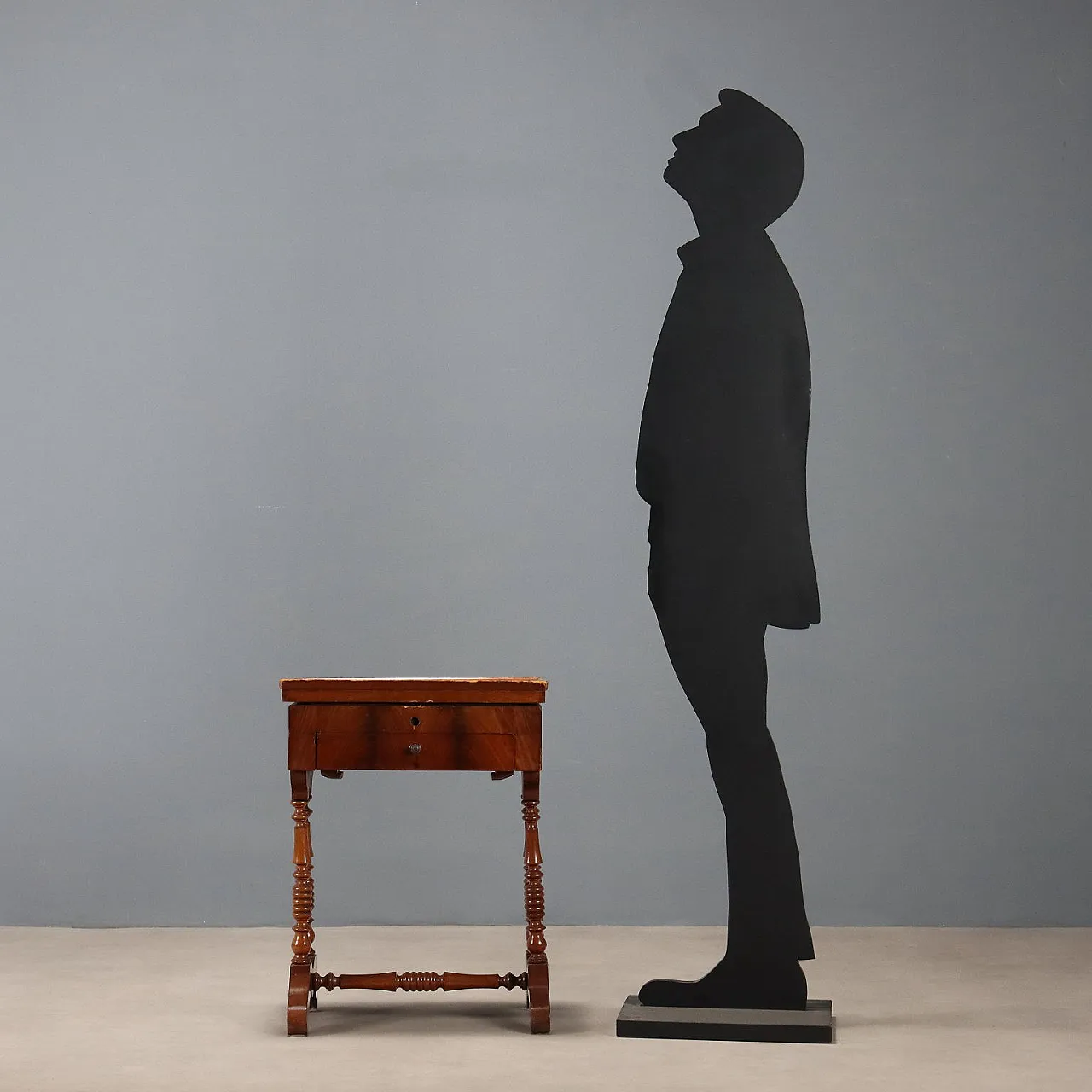 Tavolo da lavoro in mogano, fine '800 3