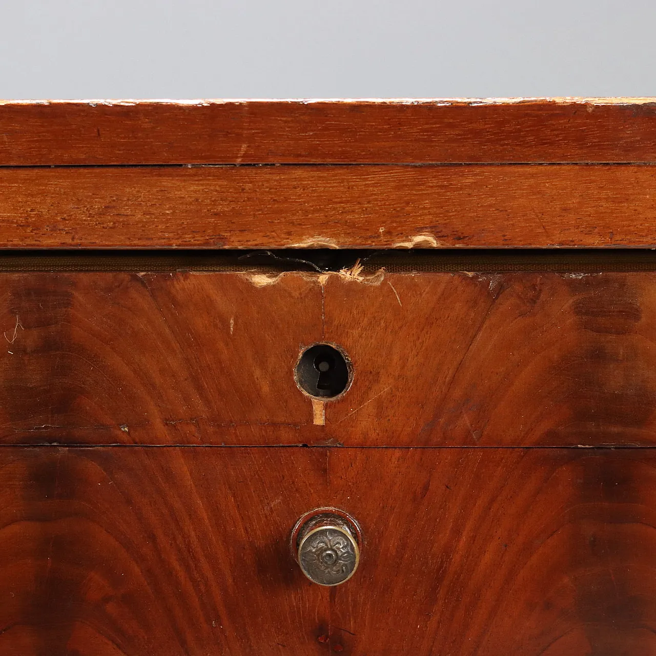 Tavolo da lavoro in mogano, fine '800 7