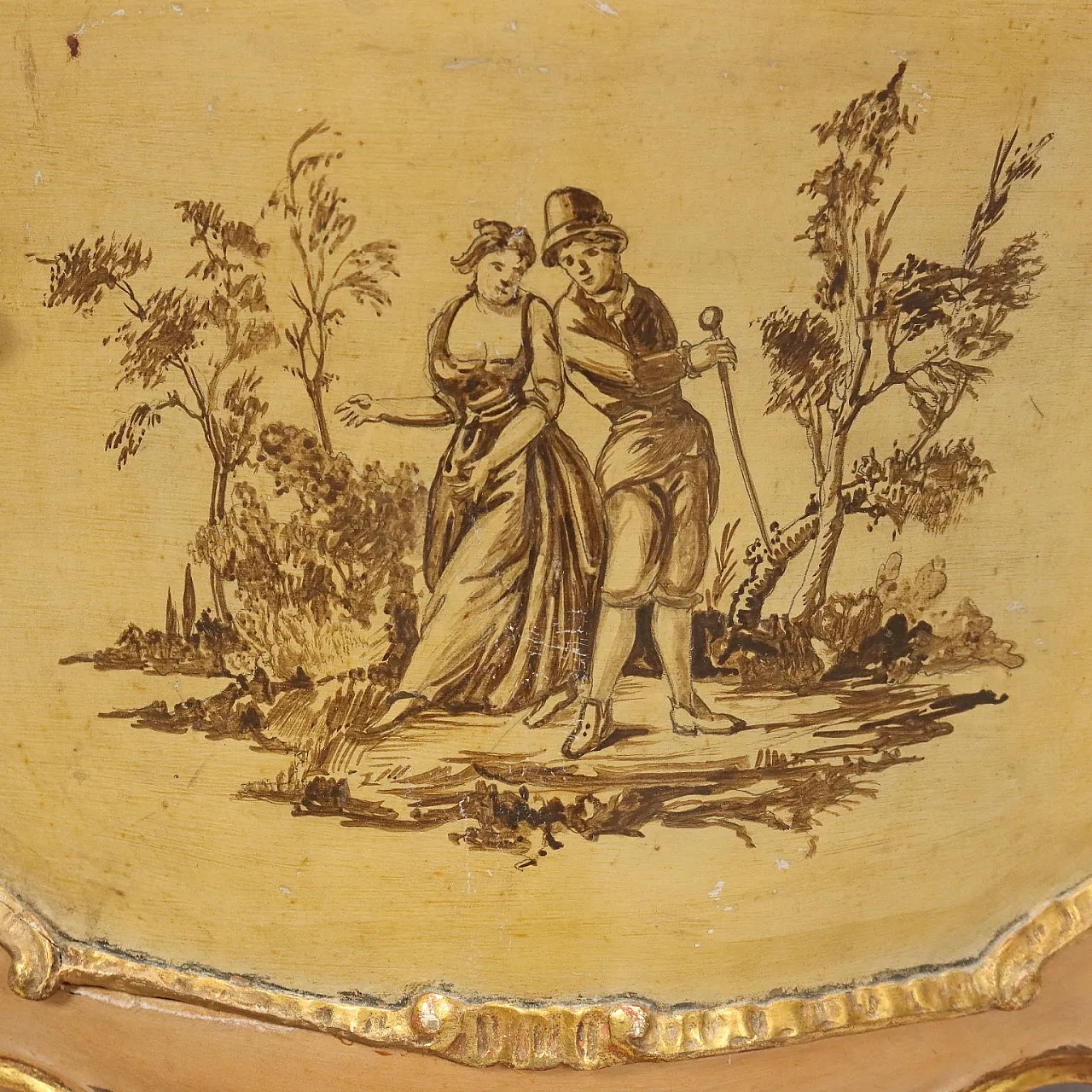 Coppia di comodini in legno, primo '900 8