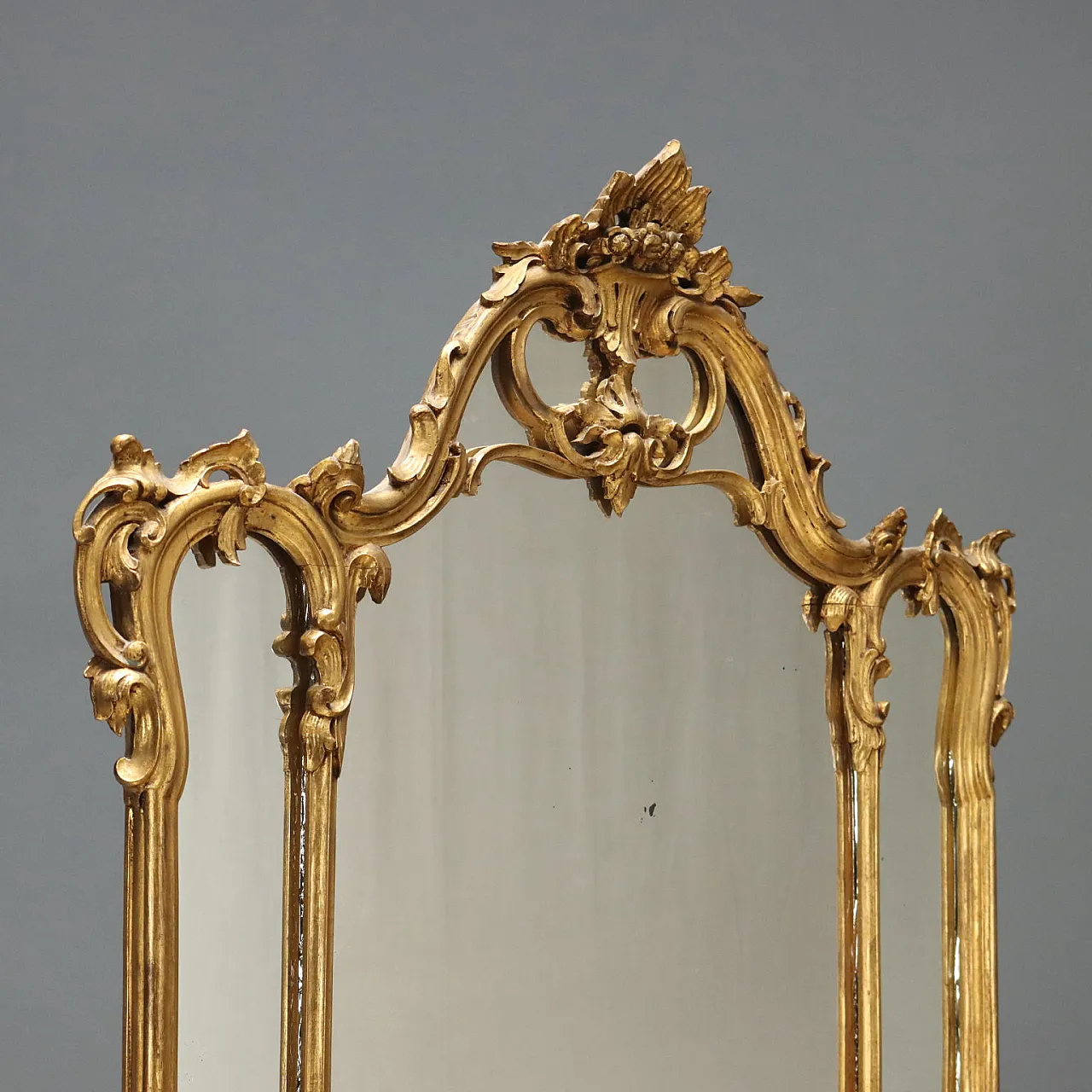 Comò barocco in legno dipinto, primo '900 4