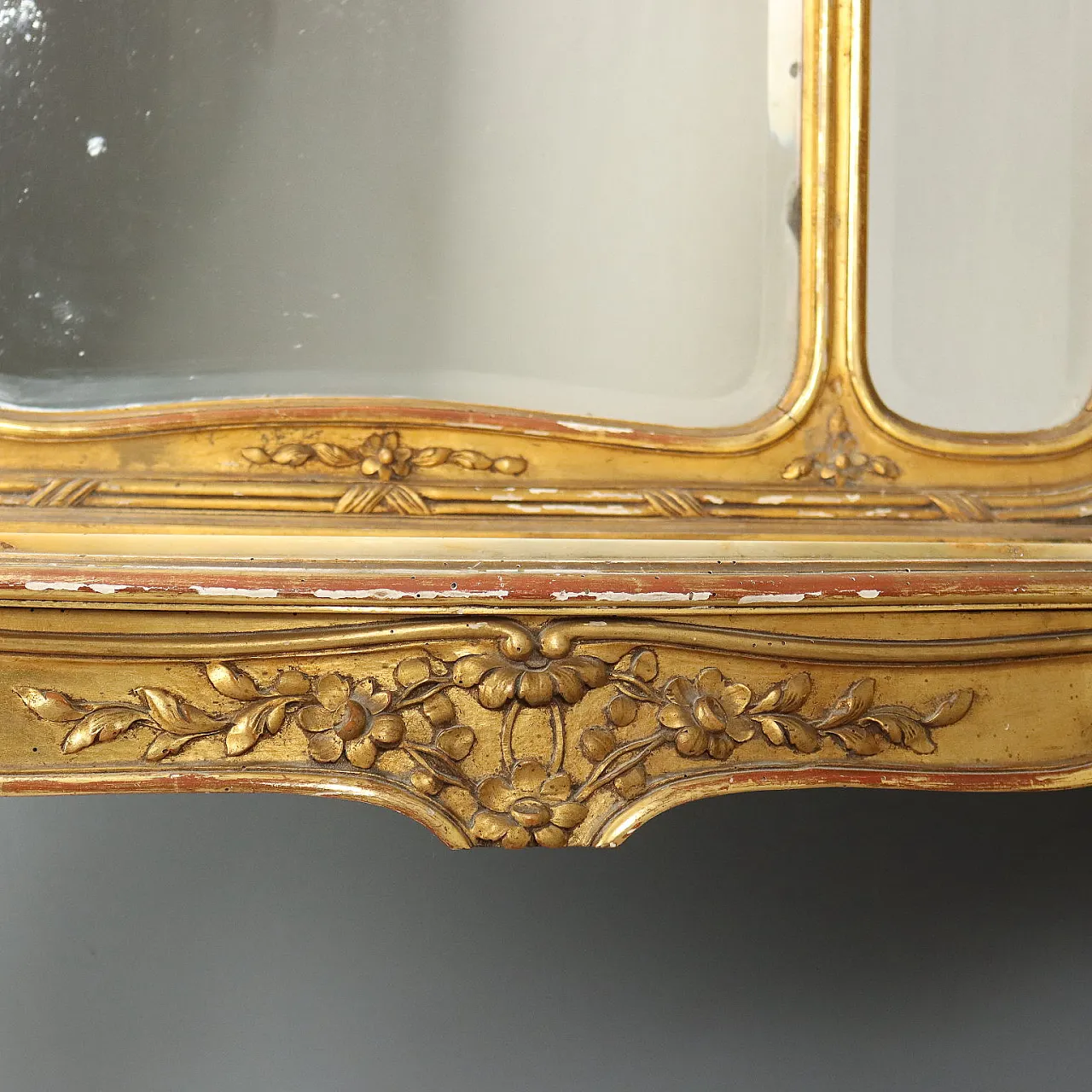 Consolle con specchiera in marmo, primo '900 9