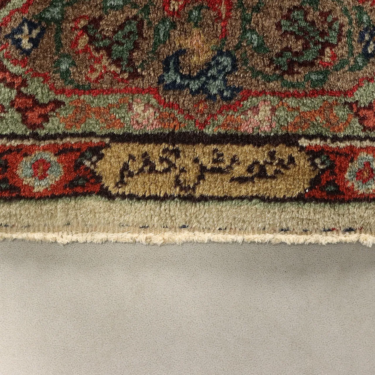 Tappeto Kayseri in cotone e lana, nodo grosso, realizzato a mano, '900 8