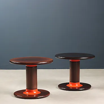 Pair of Rocchetto tables by Ettore Sottsass for Poltronova, 1960s