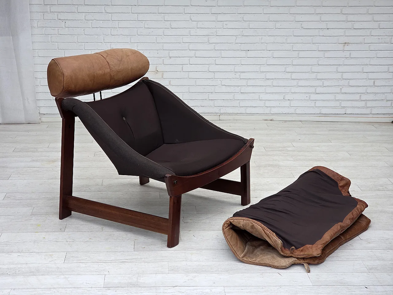 Poltrona modello Amazon norvegese di Jan Erik Lindgren, anni '70 8