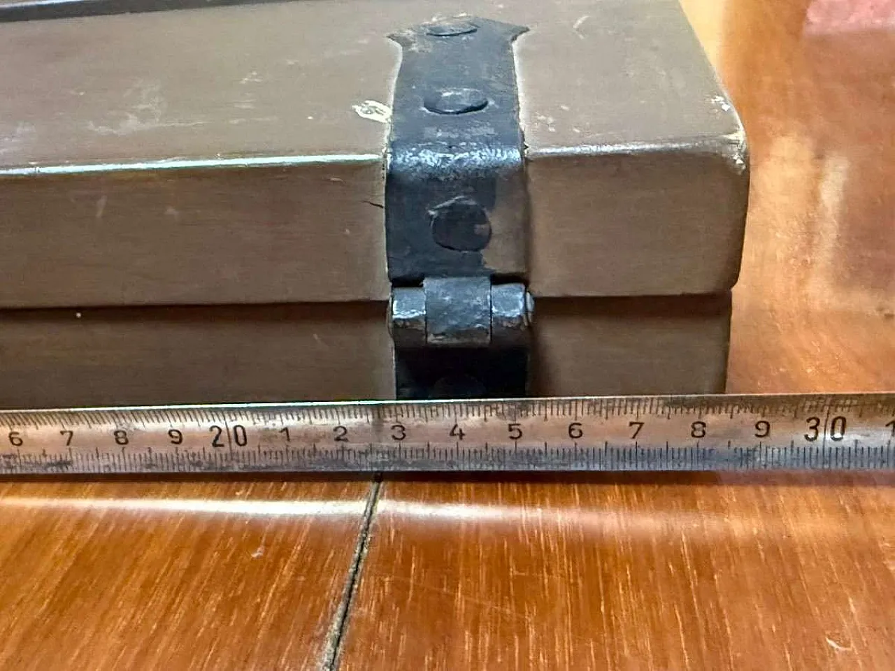 Late Gothic polychrome wooden triptych relief 15