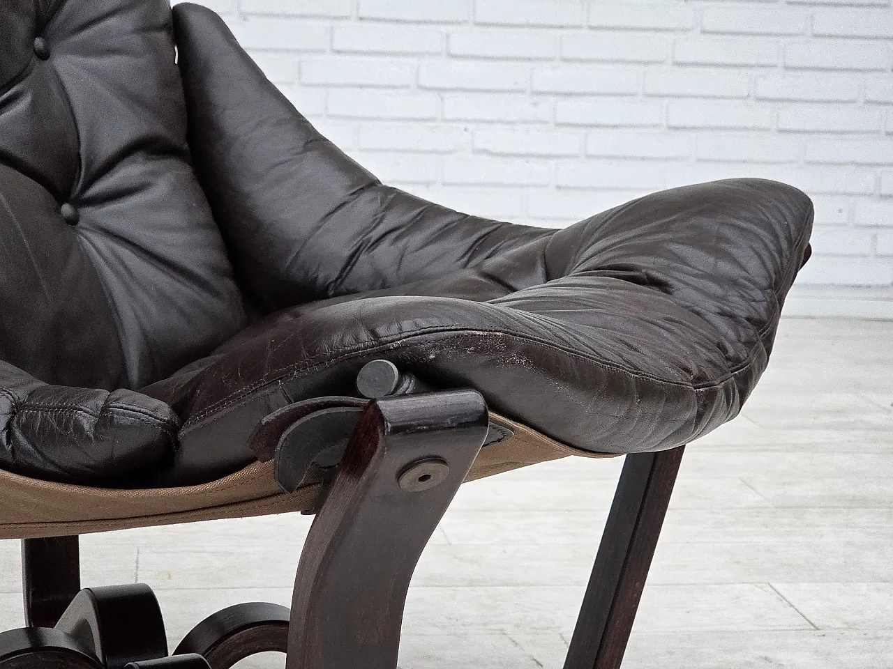 Poltrona lounge, modello Viking norvegese di Jim Myrstad, anni '70 2