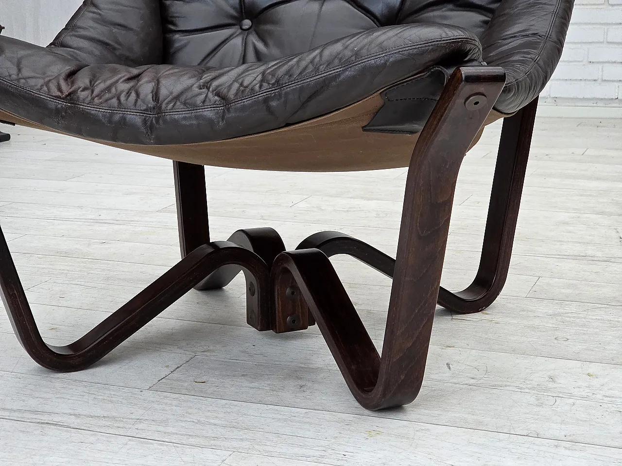 Poltrona lounge, modello Viking norvegese di Jim Myrstad, anni '70 5