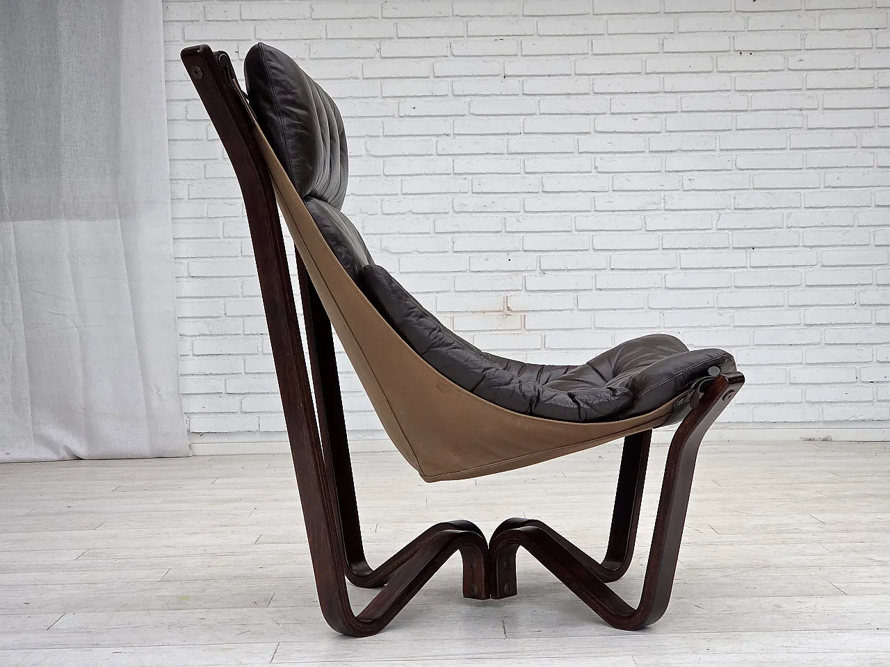 Poltrona lounge, modello Viking norvegese di Jim Myrstad, anni '70 7