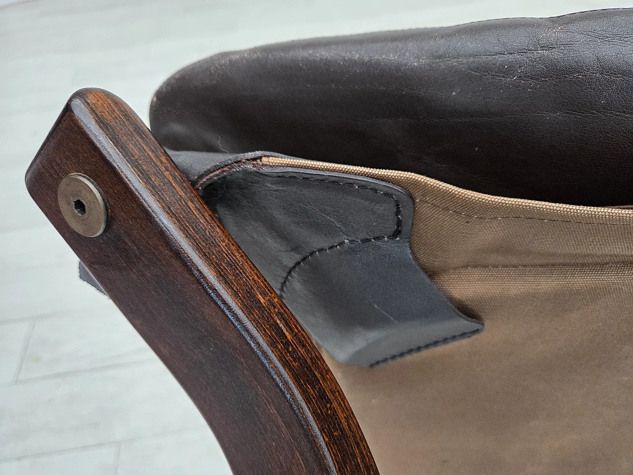 Poltrona lounge, modello Viking norvegese di Jim Myrstad, anni '70 17