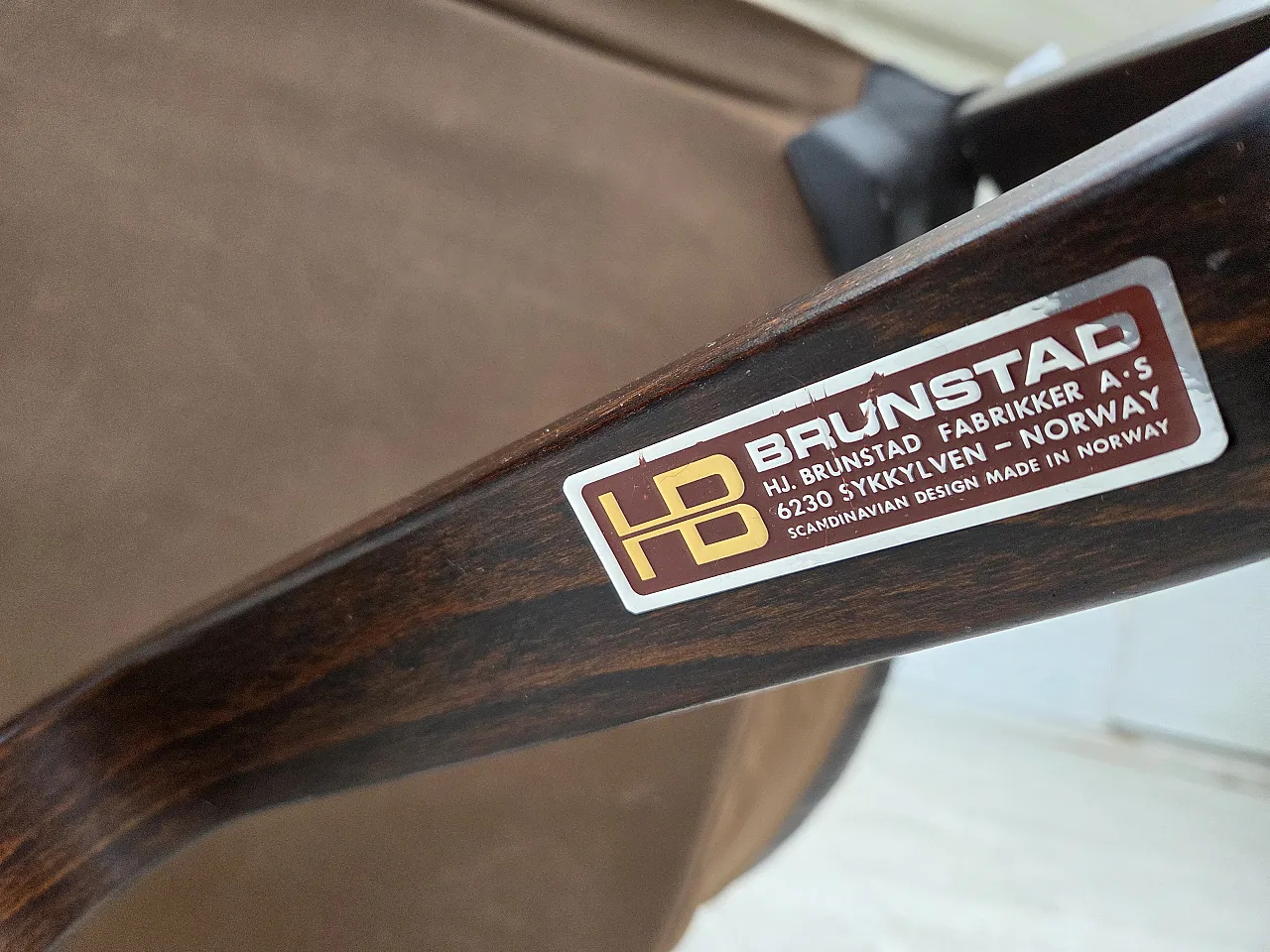 Poltrona lounge, modello Viking norvegese di Jim Myrstad, anni '70 18