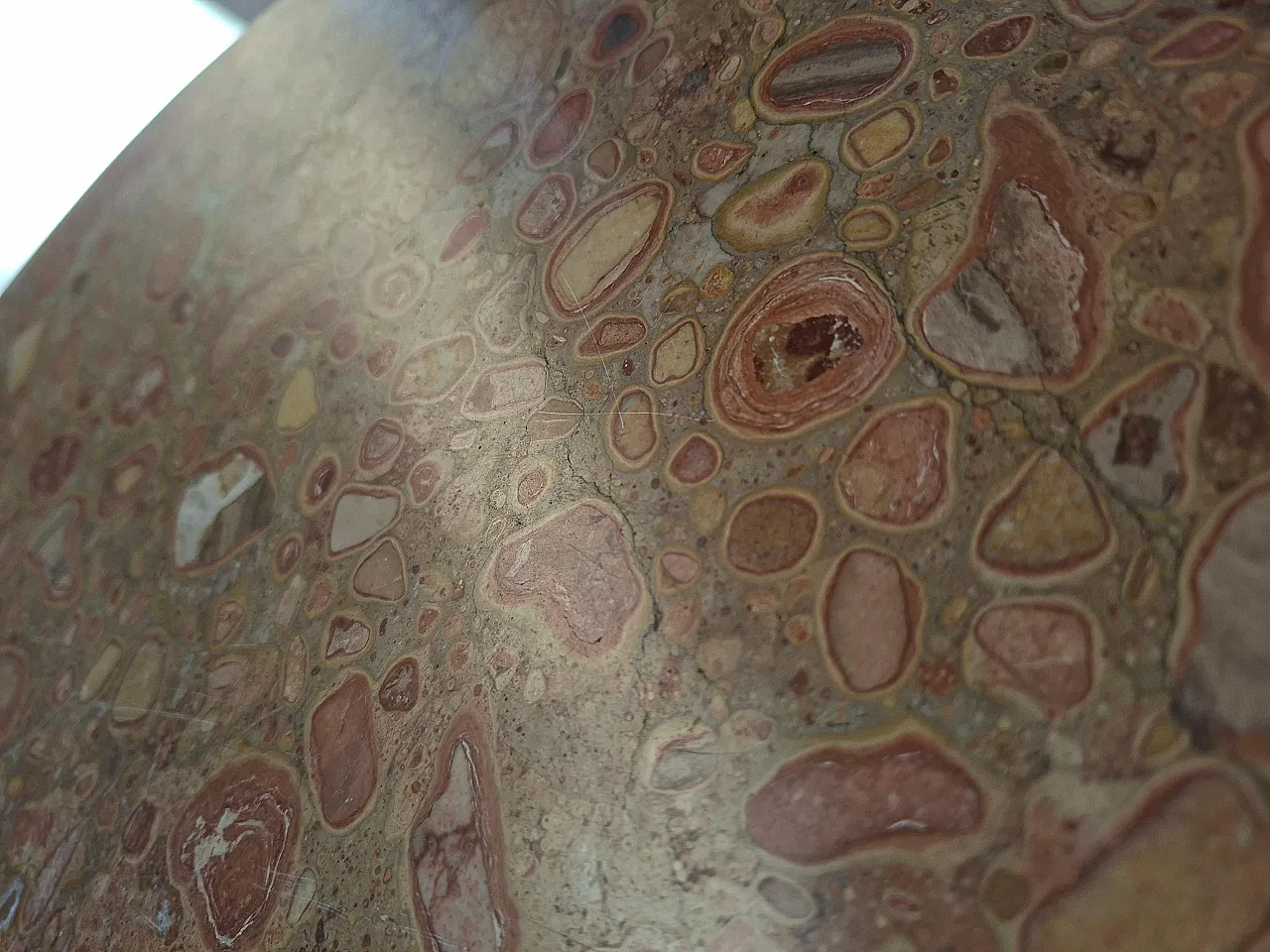 Neoclassical guéridon in mahogany and red marble, late 19th century 2