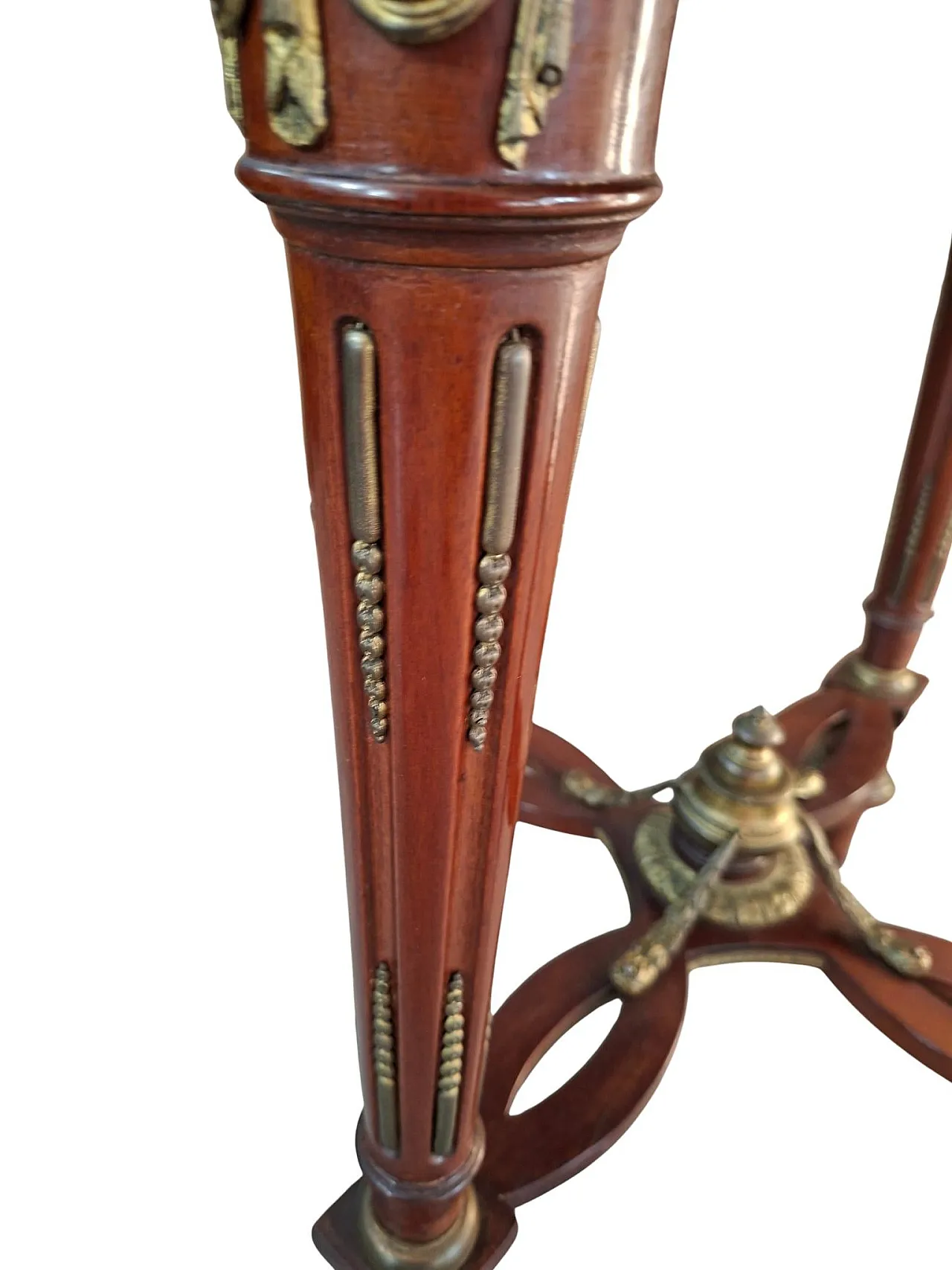 Neoclassical guéridon in mahogany and red marble, late 19th century 13