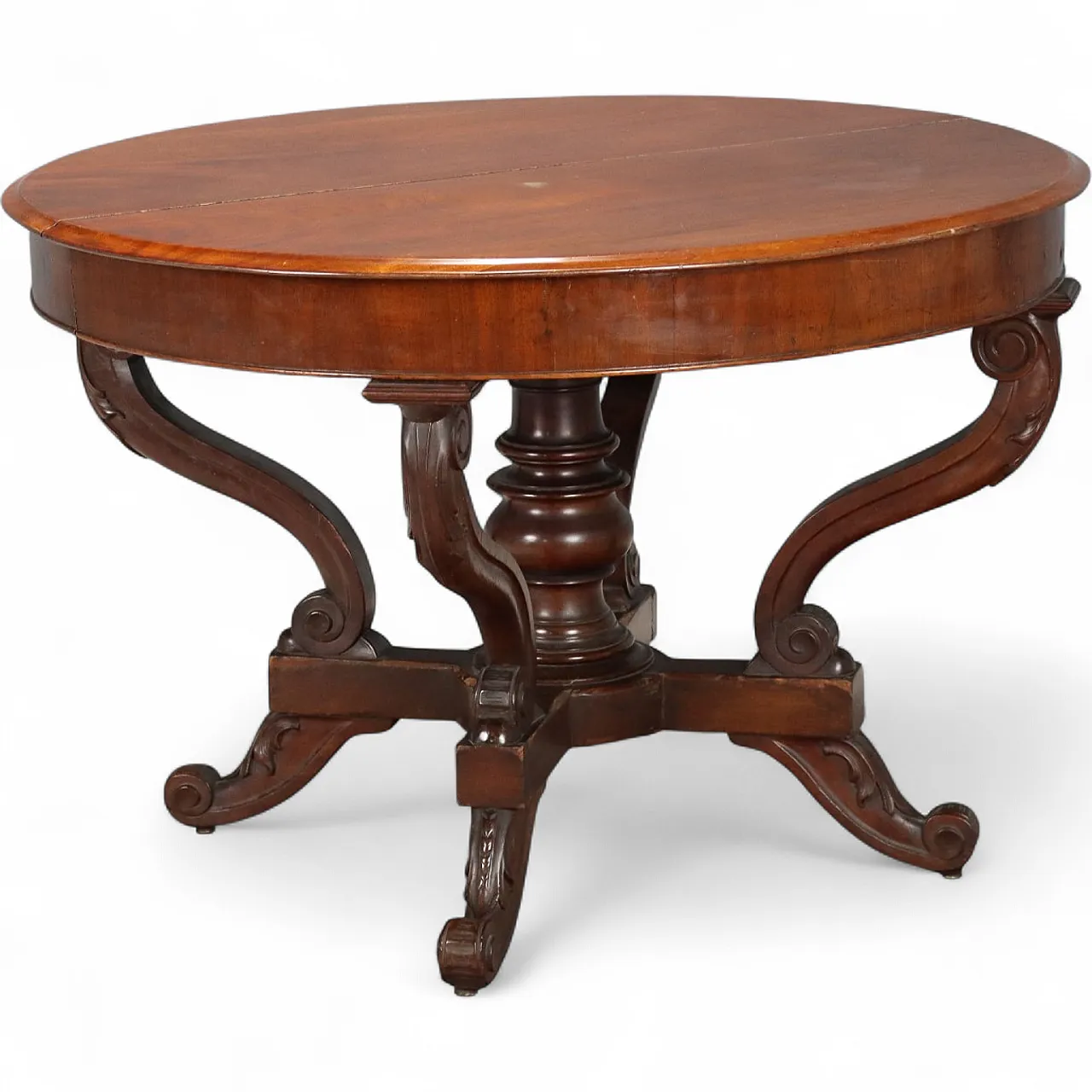 Tavolo a cestello in mogano, '800 11