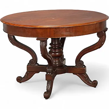 Tavolo a cestello in mogano, '800