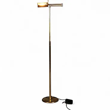 Lampada da terra in ottone, anni '60