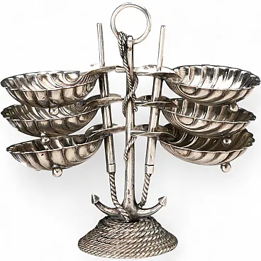 Set di posacenere in argento di CESA Alessandria, '900