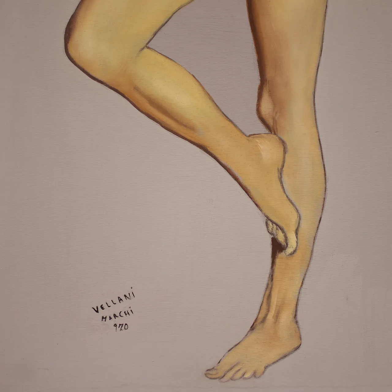 Female nude painting signed Vellani Marchi dated, 1970 5