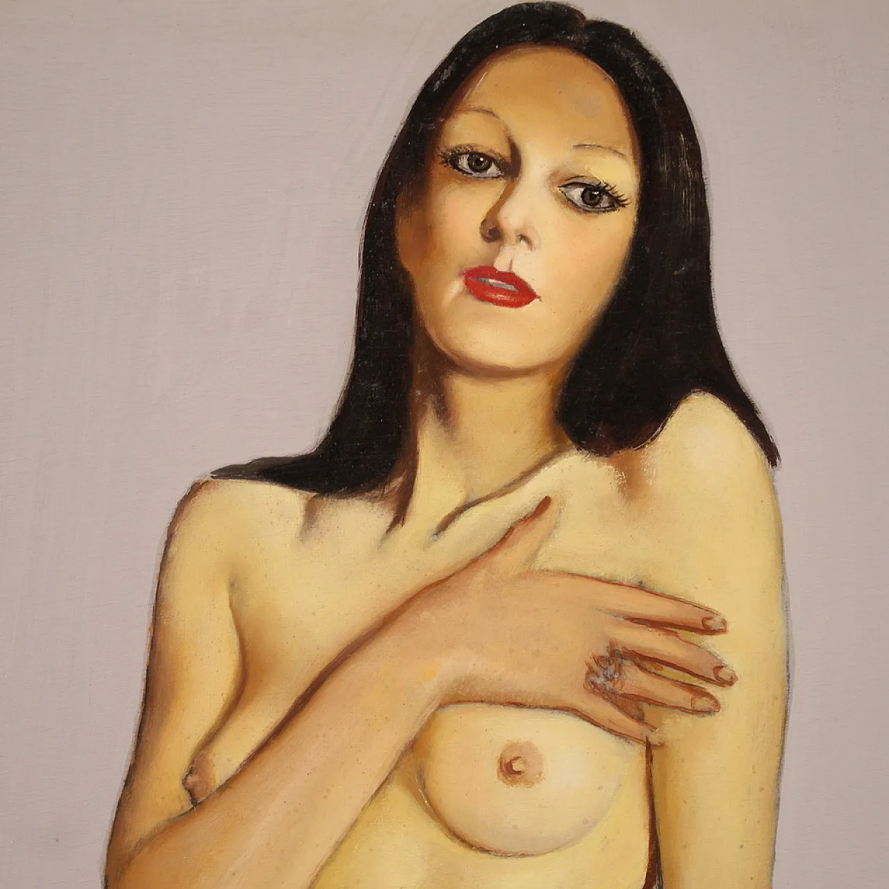 Female nude painting signed Vellani Marchi dated, 1970 13