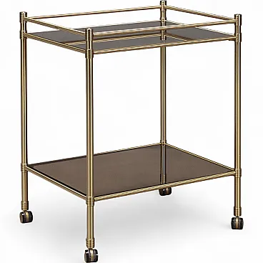 Carrello in ottone, anni '80