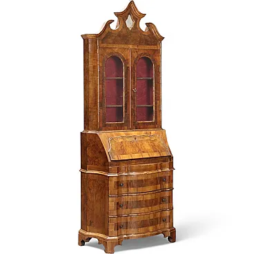 Trumeau in stile in noce e radica di noce, '900