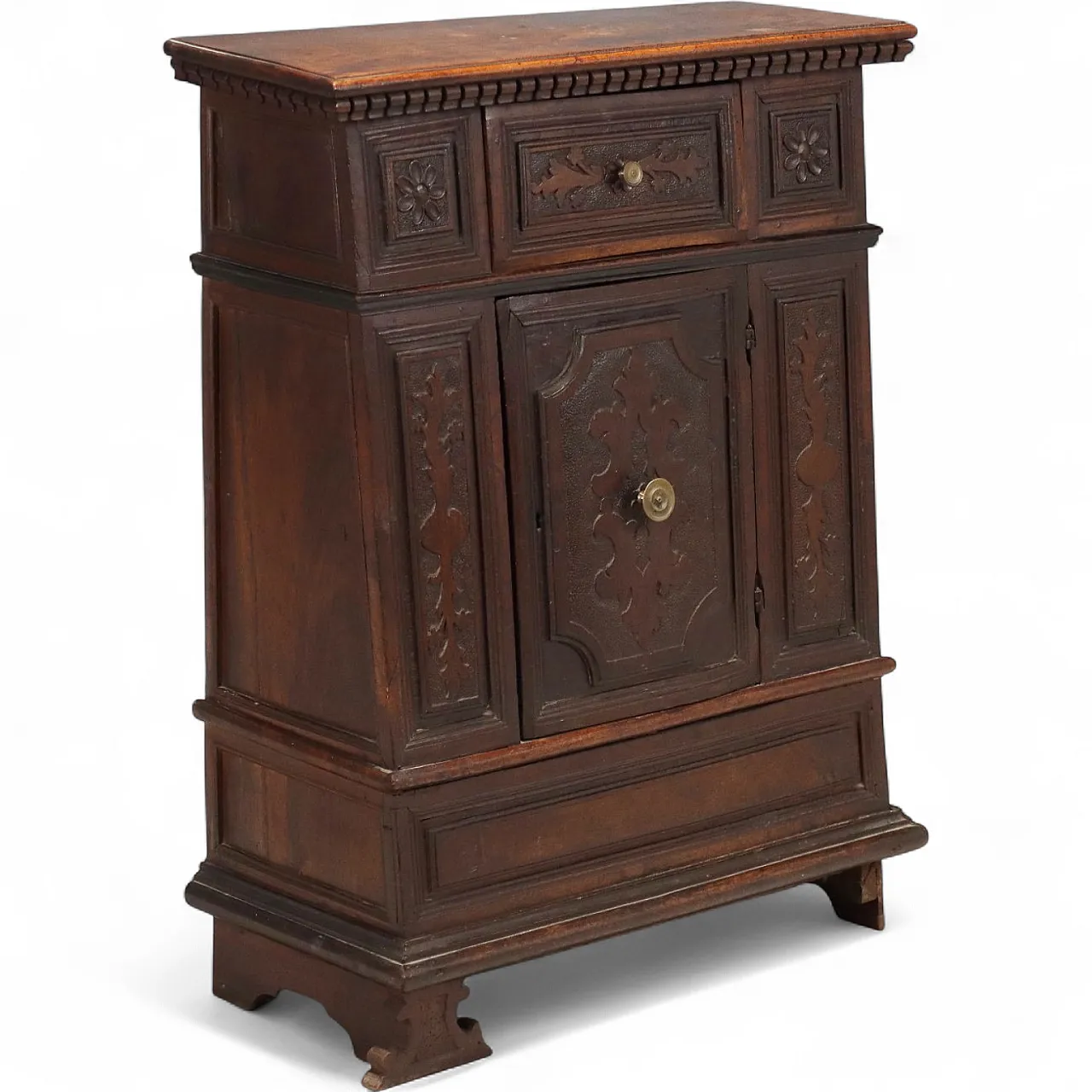 Comodino Barocco in noce, primo '700 10