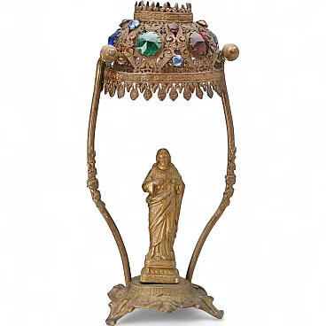 Statua Sacro Cuore di Gesù dentro Tempietto, '900