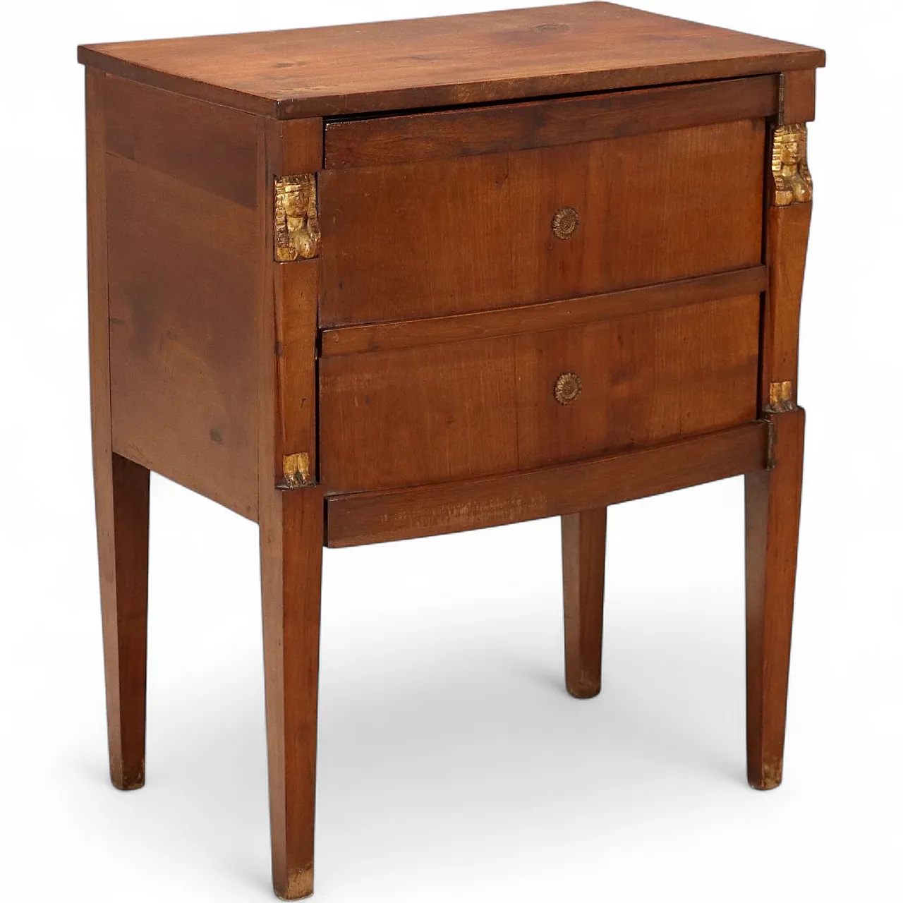 Comodino Impero in noce, '800 11