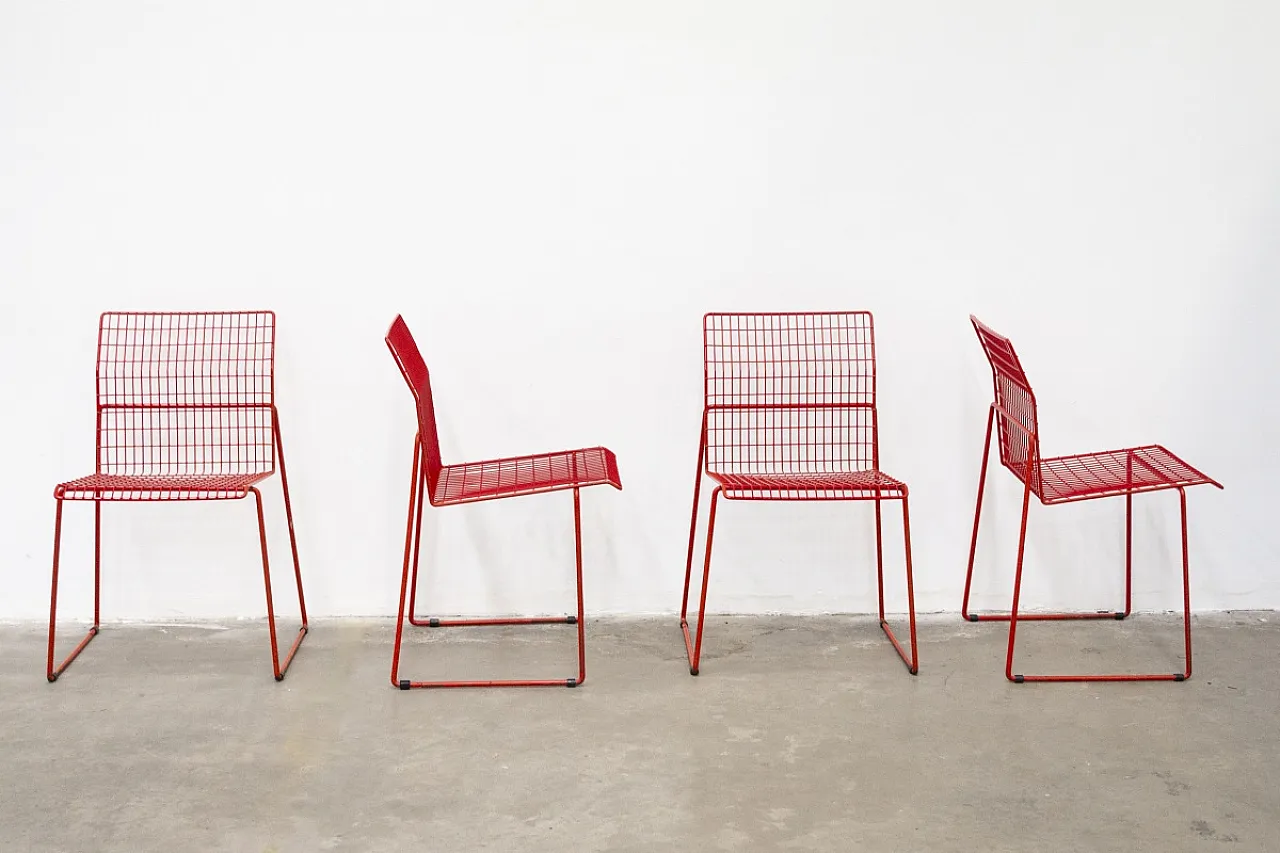 4 Casamania by Frezza iron chairs, late 20th century 4