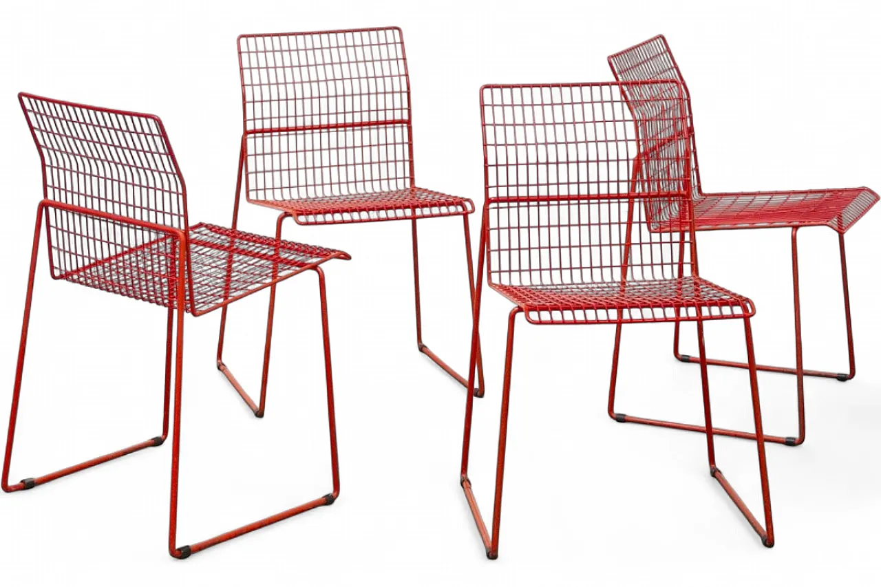 4 Casamania by Frezza iron chairs, late 20th century 13