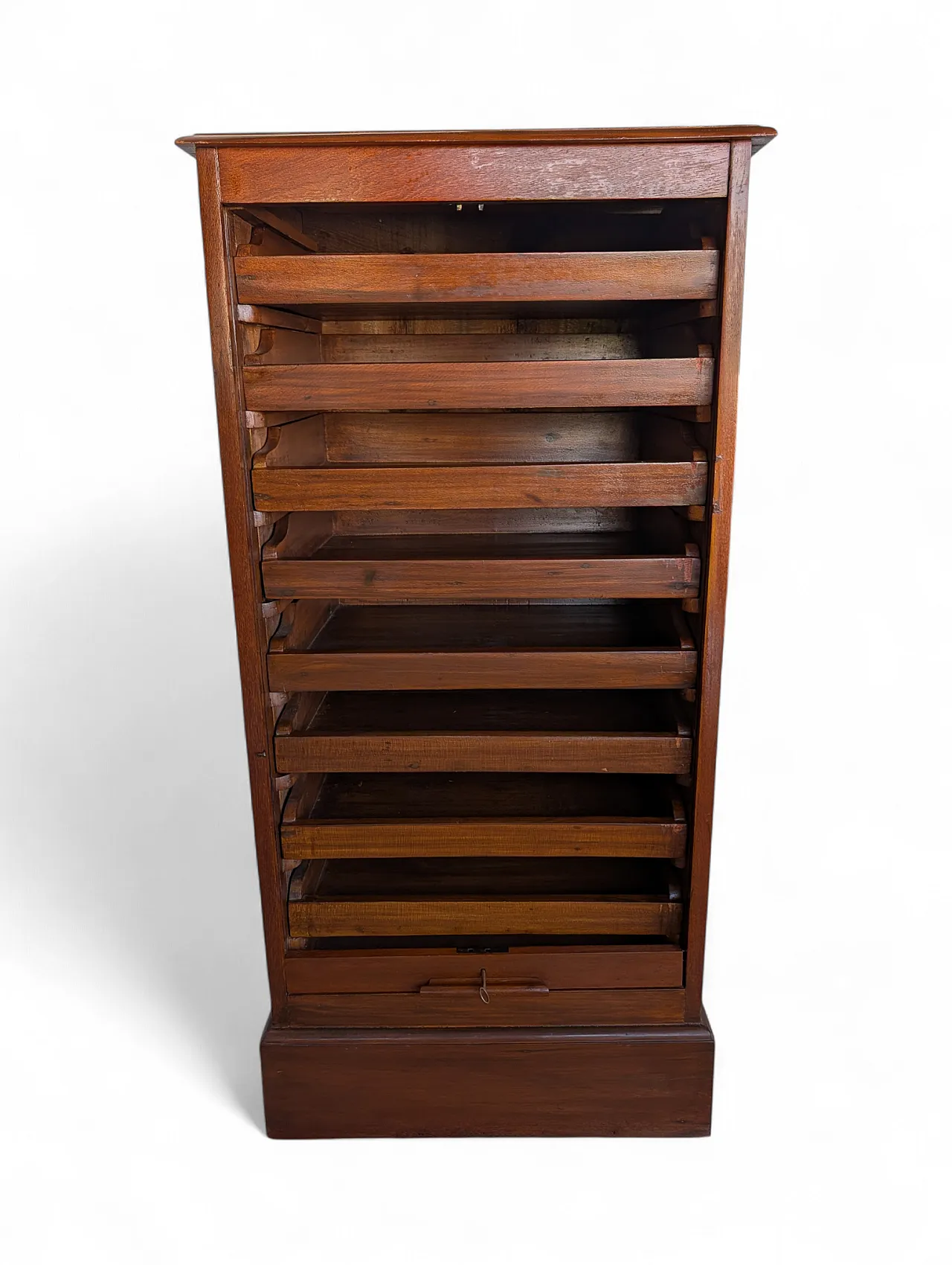 Solid wood filing cabinet with shutter, 1940s/50s 5