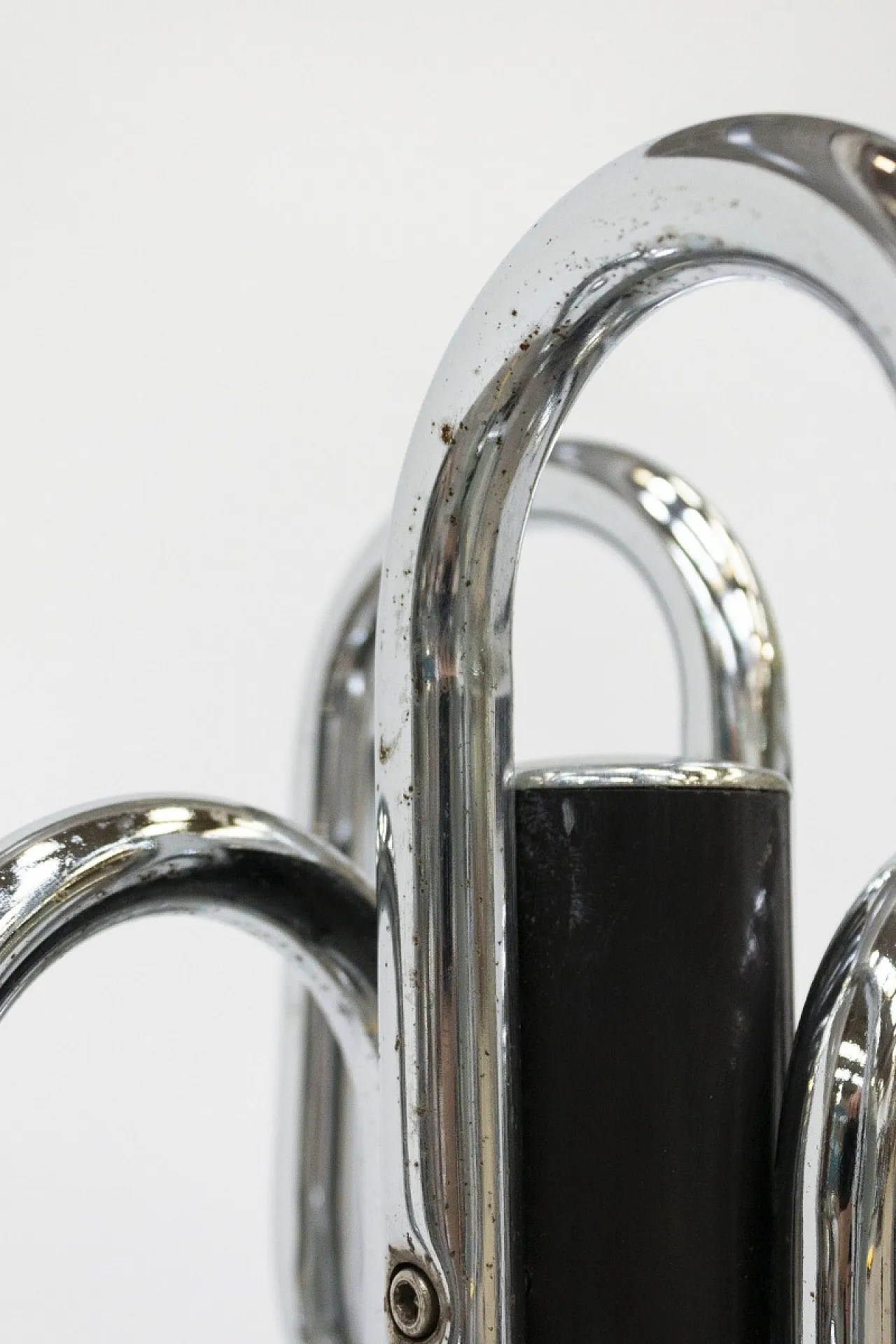 Steel and marble coat rack, 1970s 9