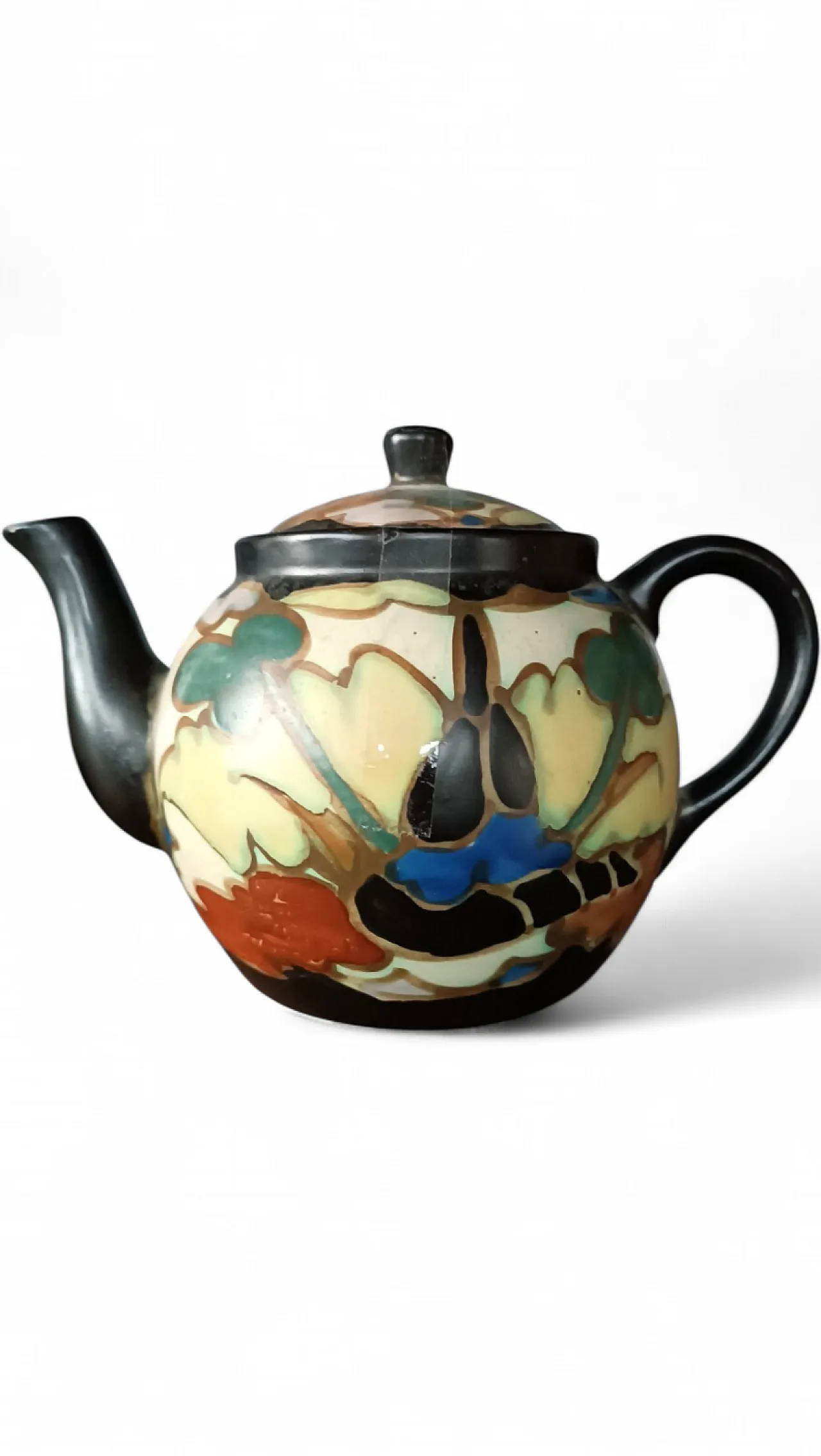 Ceramic teapot montoise bergen, early 20th century 7