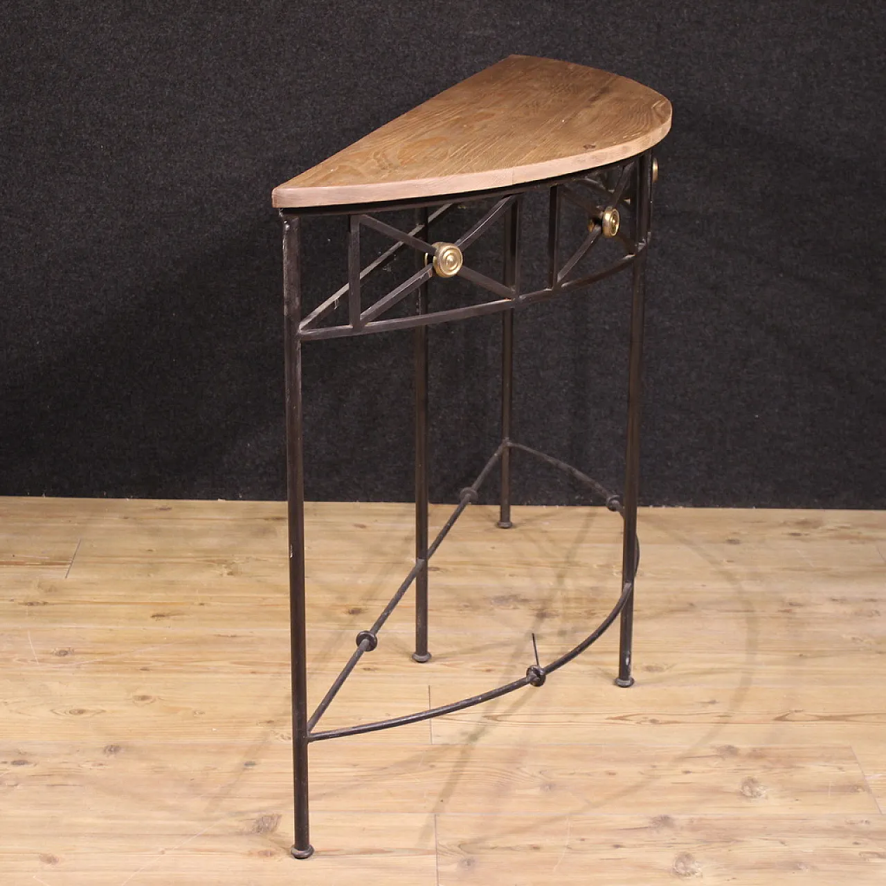 20th century French crescent console 3