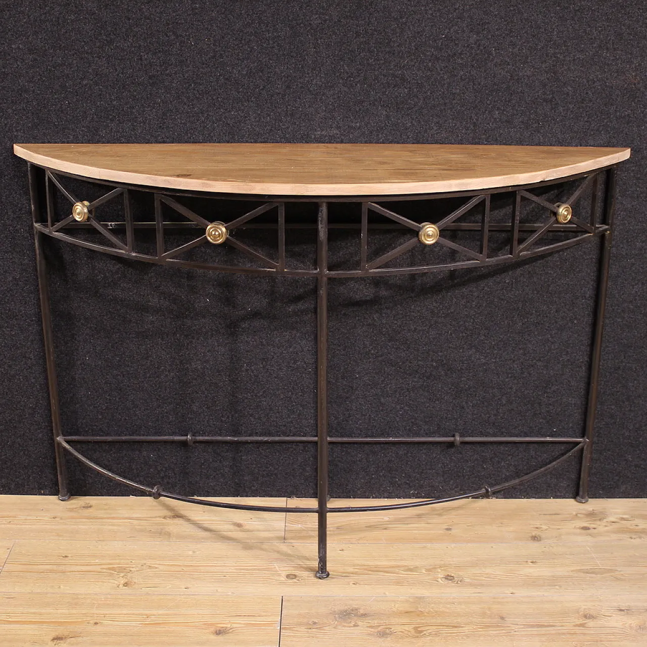 20th century French crescent console 5