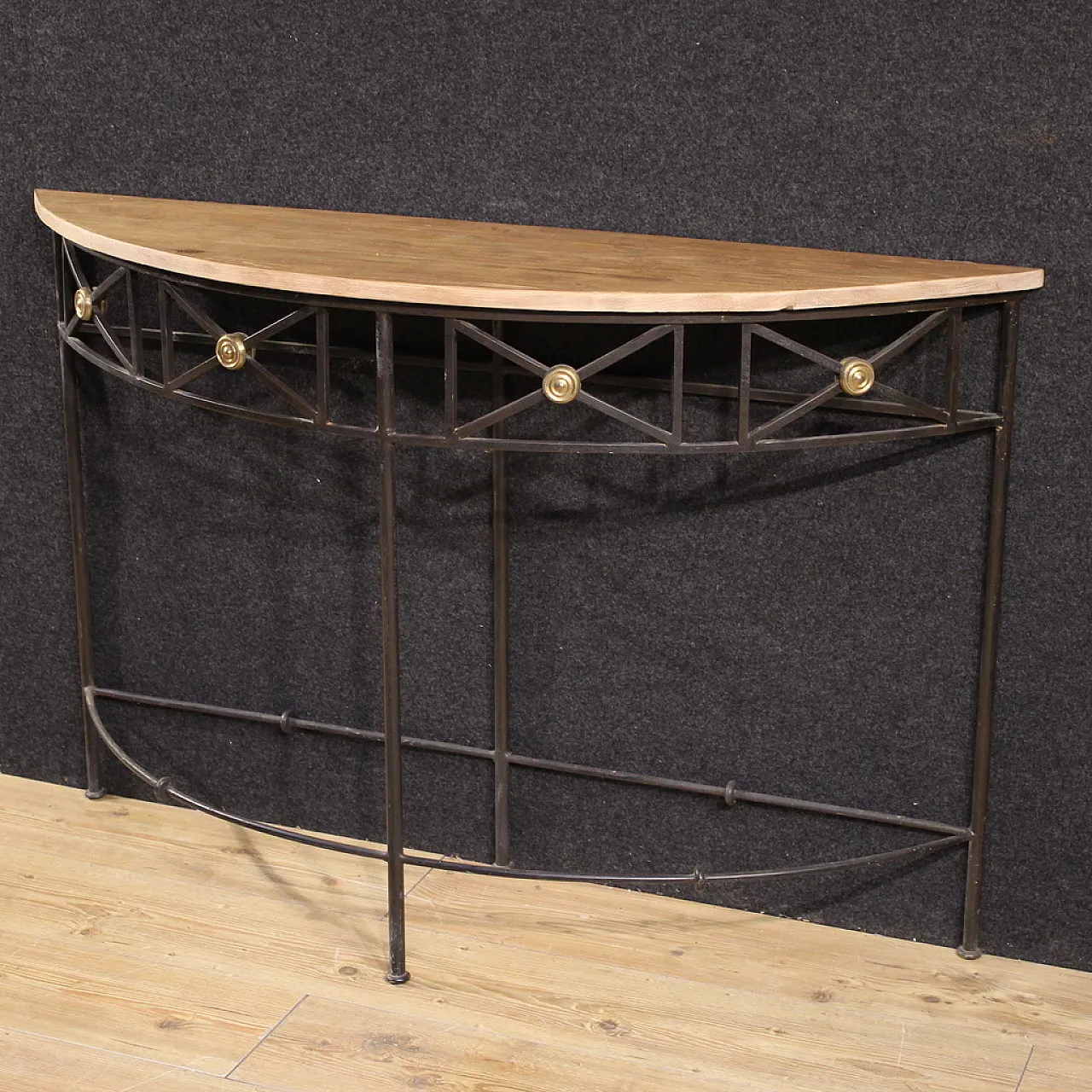 20th century French crescent console 6