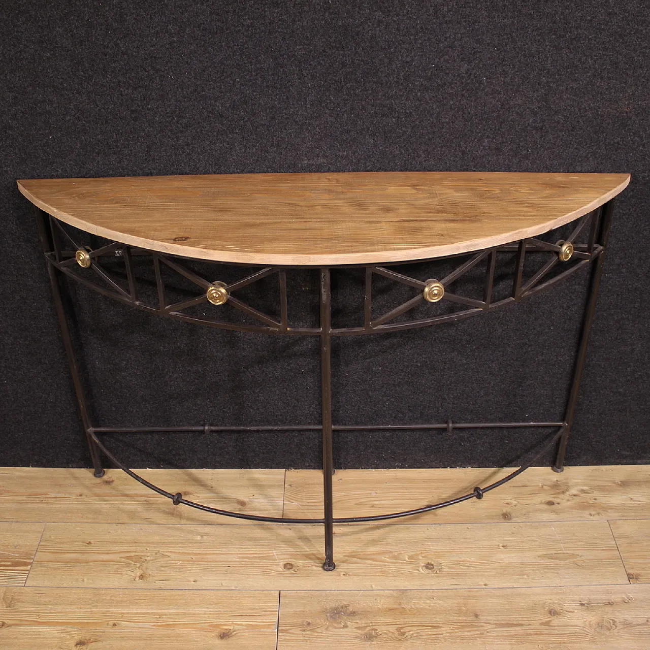 20th century French crescent console 7
