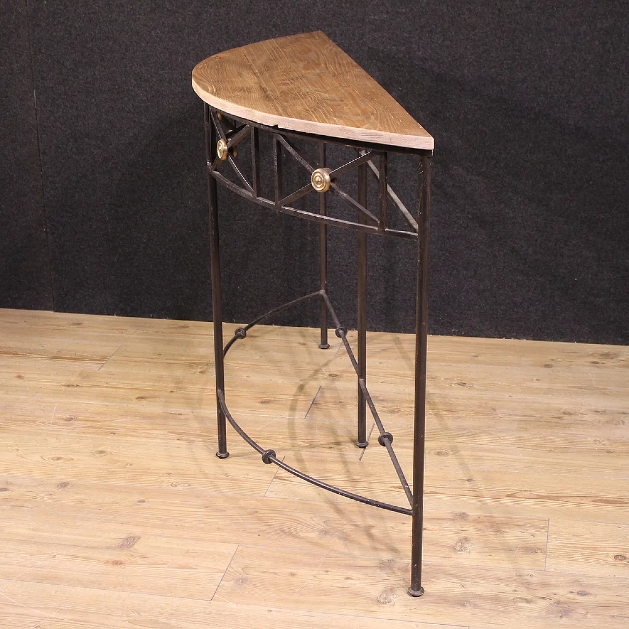 20th century French crescent console 11