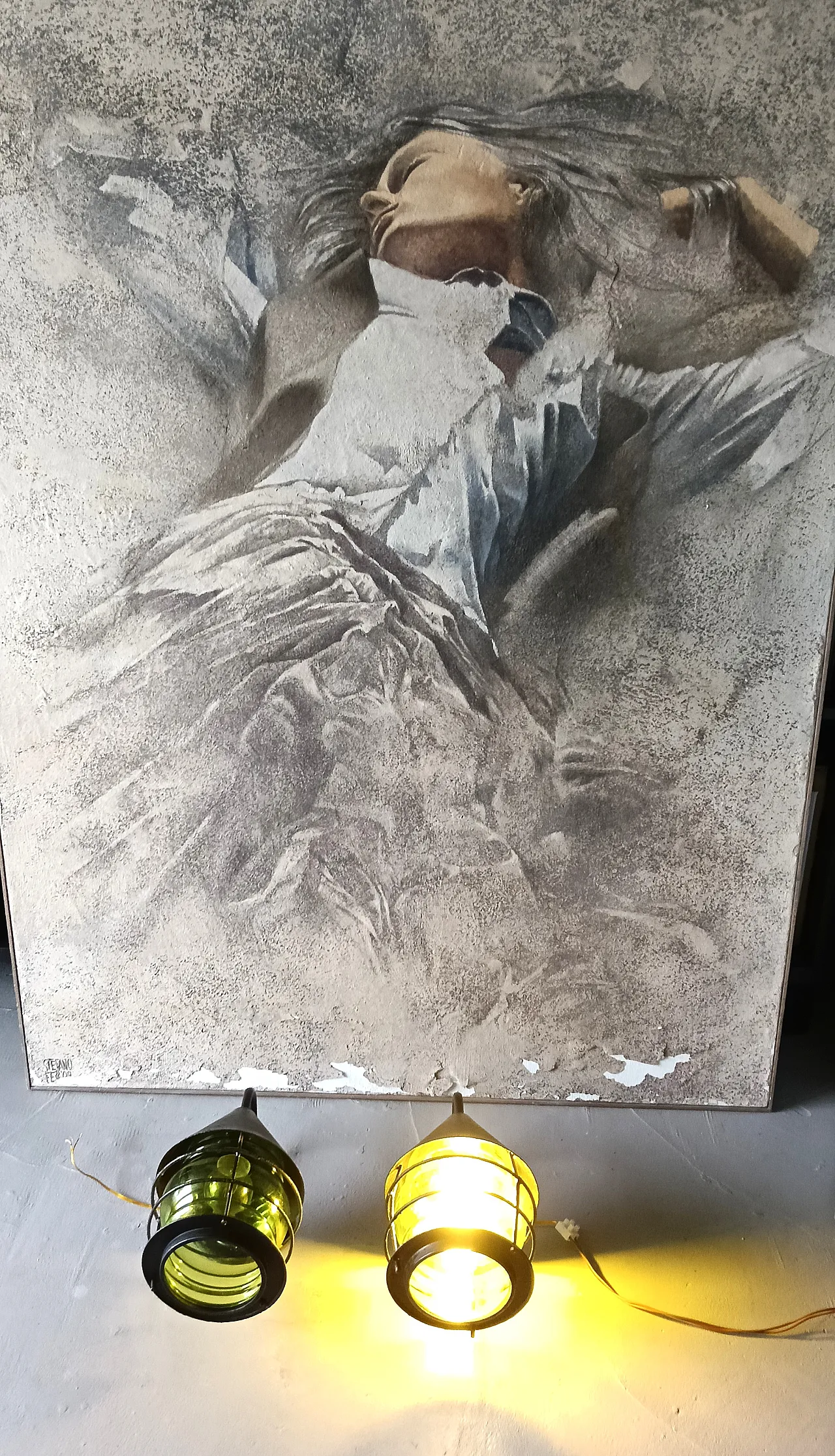 Appliques stile industrial-marina, anni '60 14