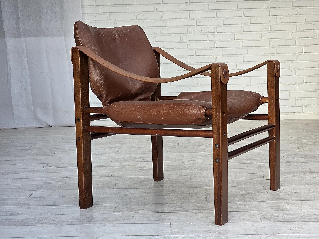 Poltrona danese modello Safari di Skippers Furniture, anni '70 1