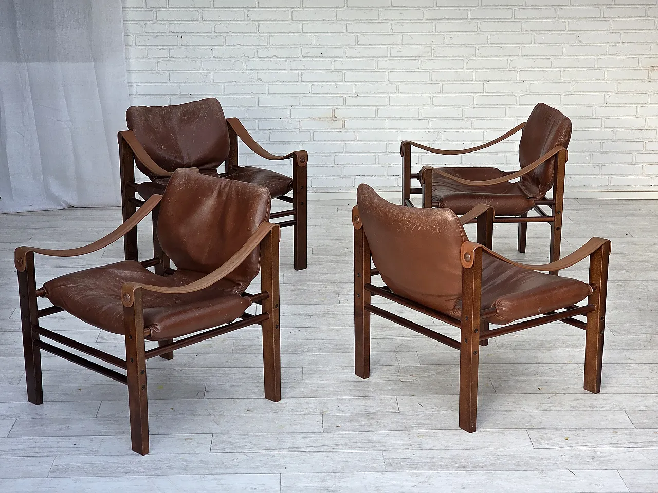 Poltrona danese modello Safari di Skippers Furniture, anni '70 2