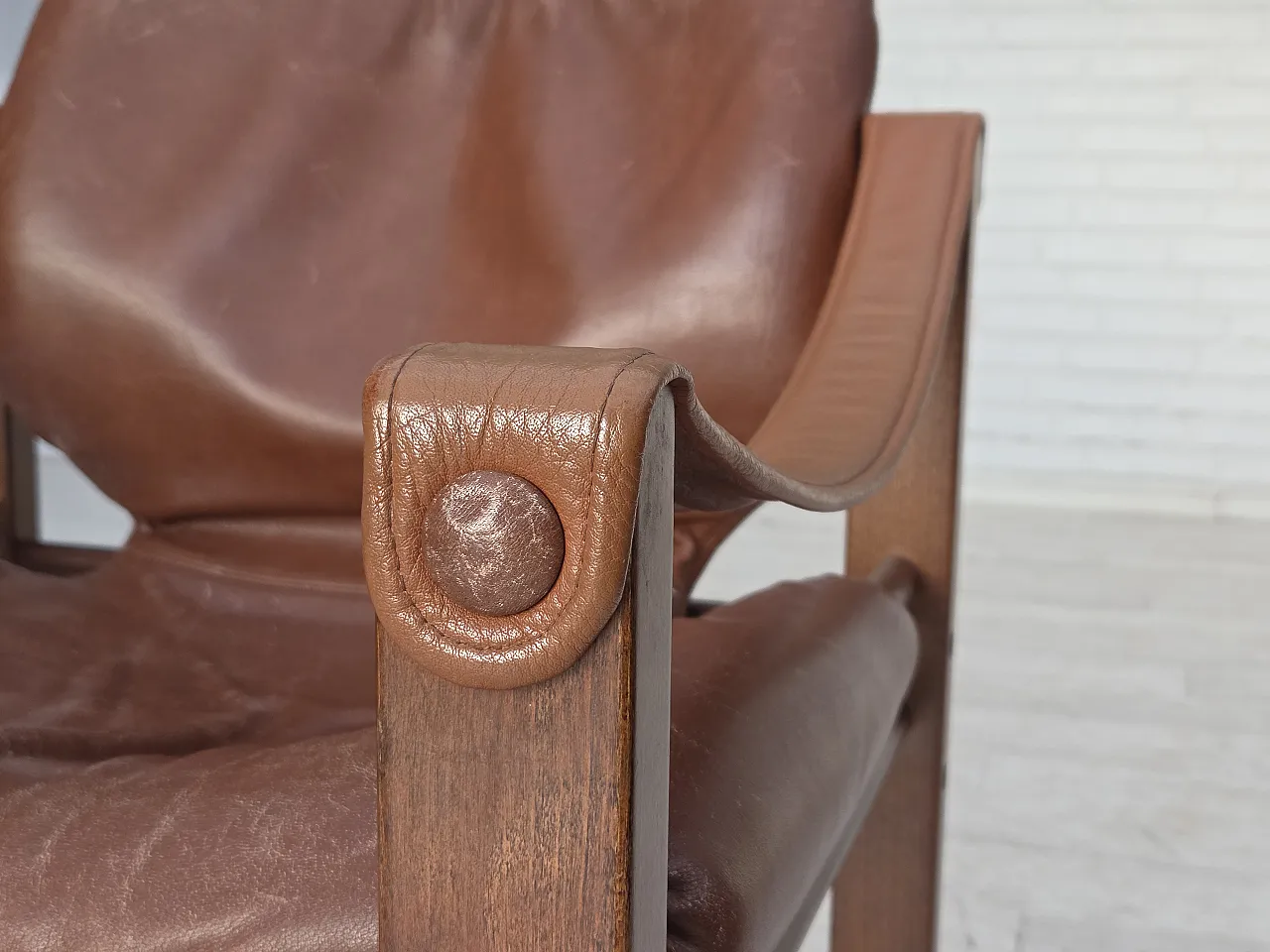 Poltrona danese modello Safari di Skippers Furniture, anni '70 7