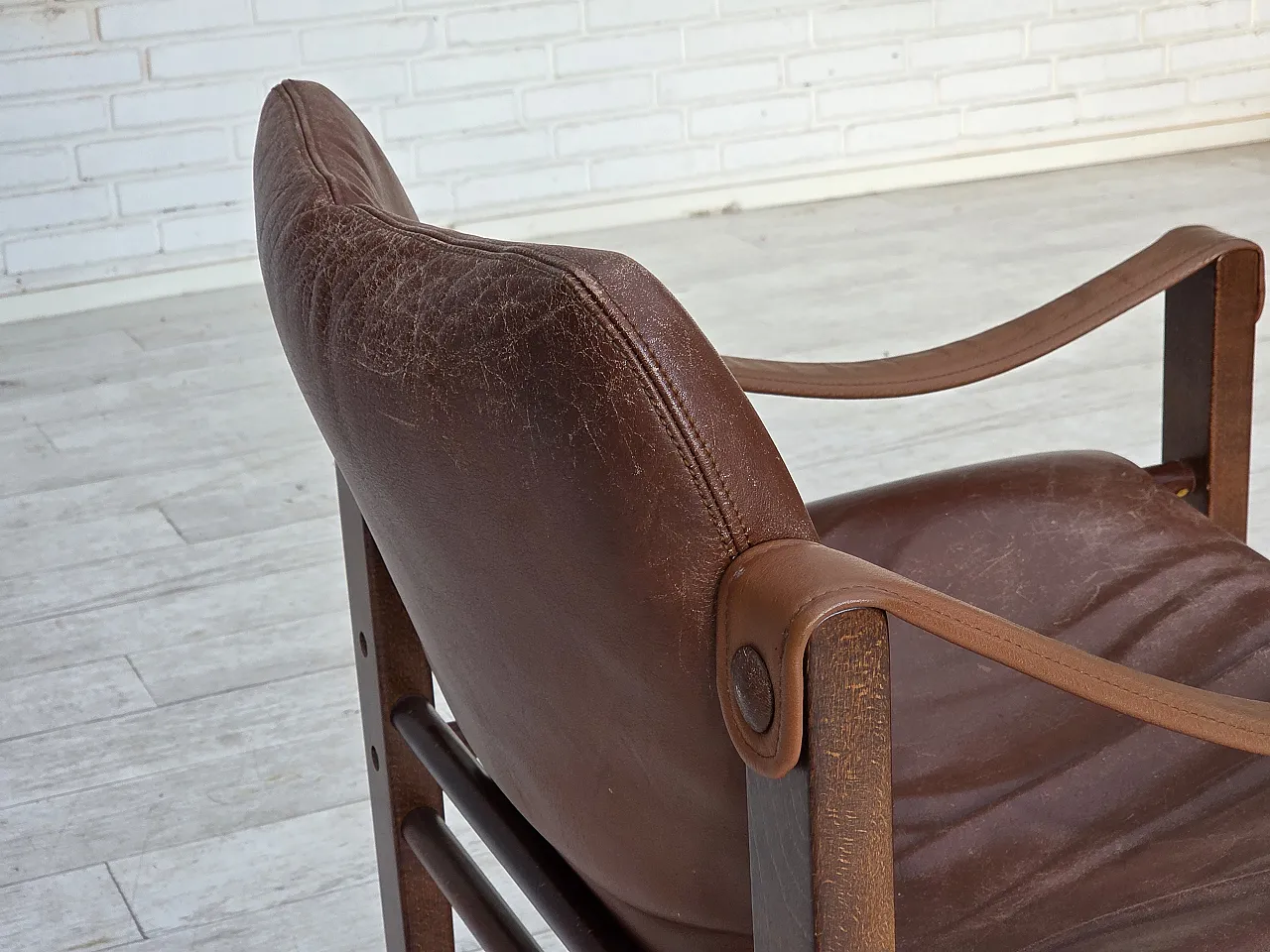 Poltrona danese modello Safari di Skippers Furniture, anni '70 11