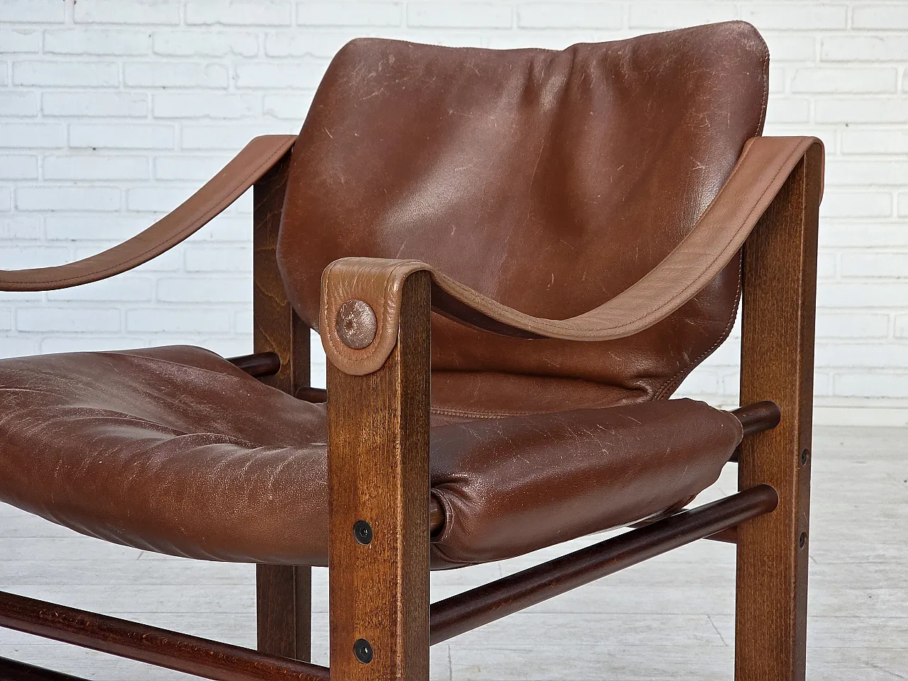 Poltrona danese modello Safari di Skippers Furniture, anni '70 16