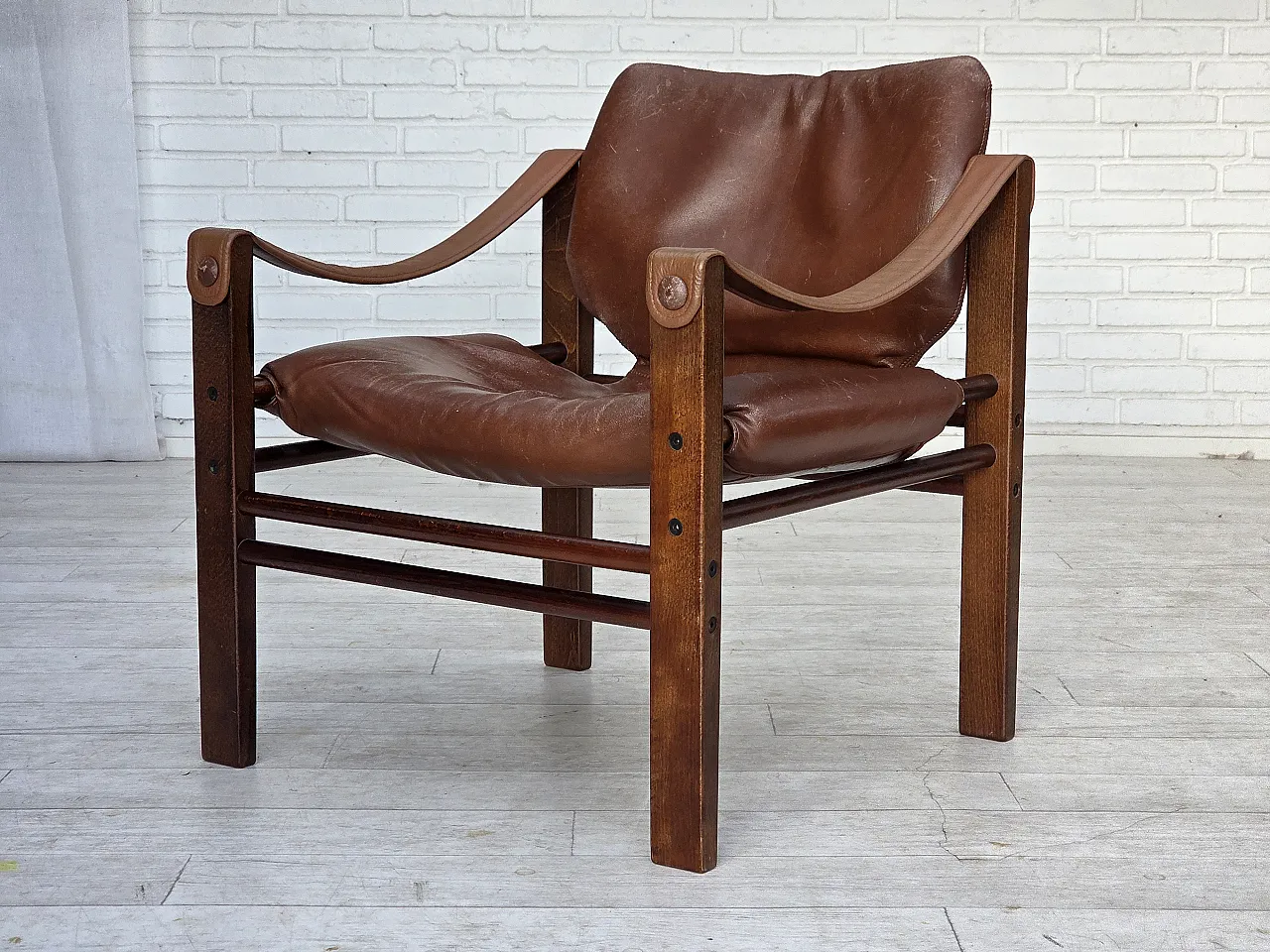 Poltrona danese modello Safari di Skippers Furniture, anni '70 17