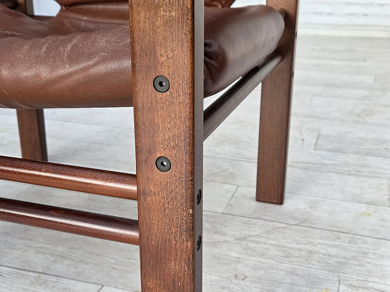 Poltrona danese modello Safari di Skippers Furniture, anni '70 18