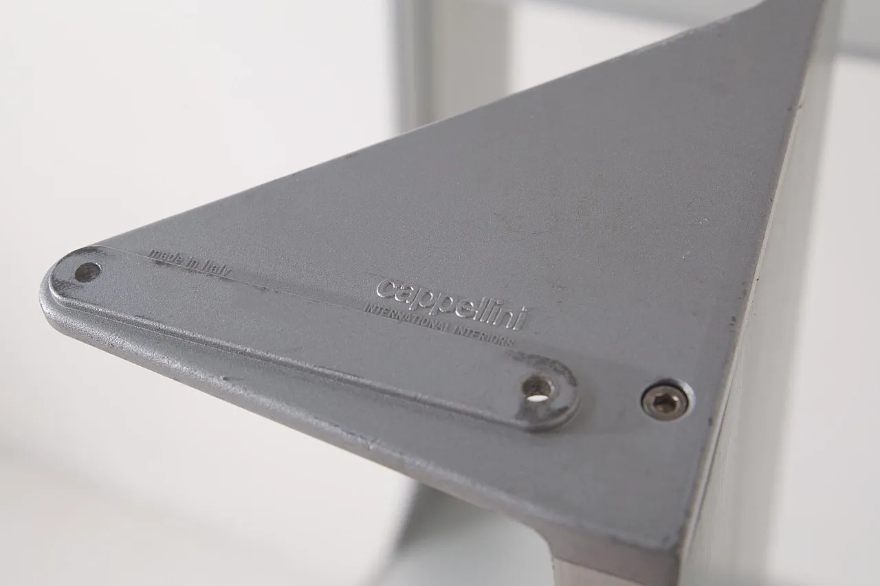 Libreria in metallo grigio postmoderna di Cappellini, '900 10