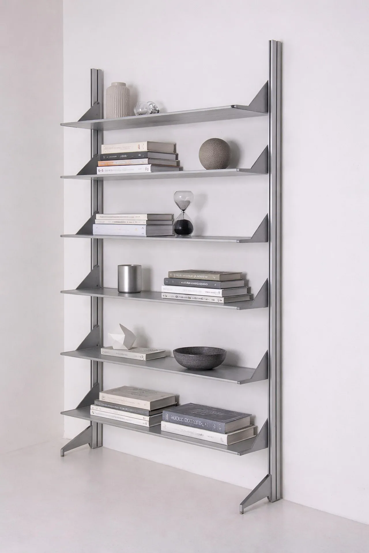 Libreria in metallo grigio postmoderna di Cappellini, '900 14