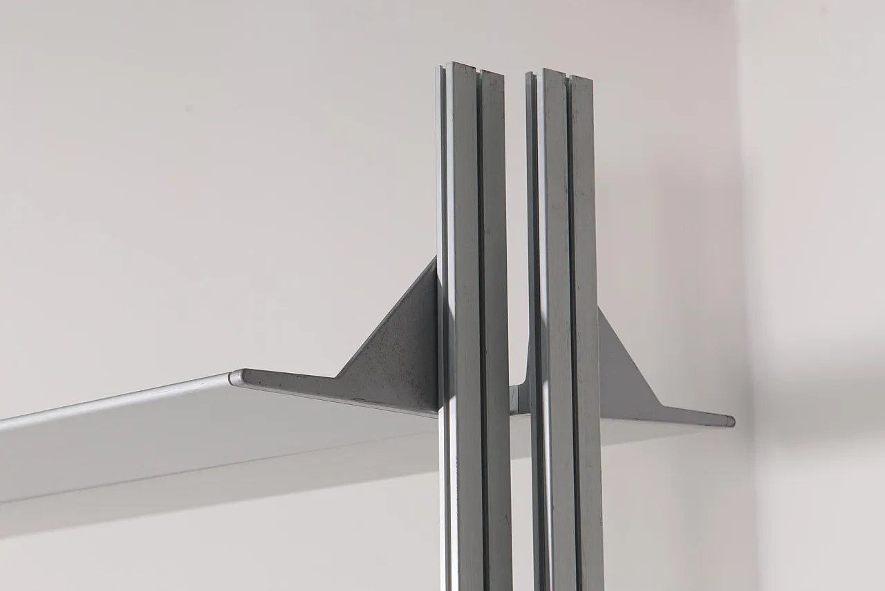 Libreria in metallo grigio postmoderna di Cappellini, '900 16