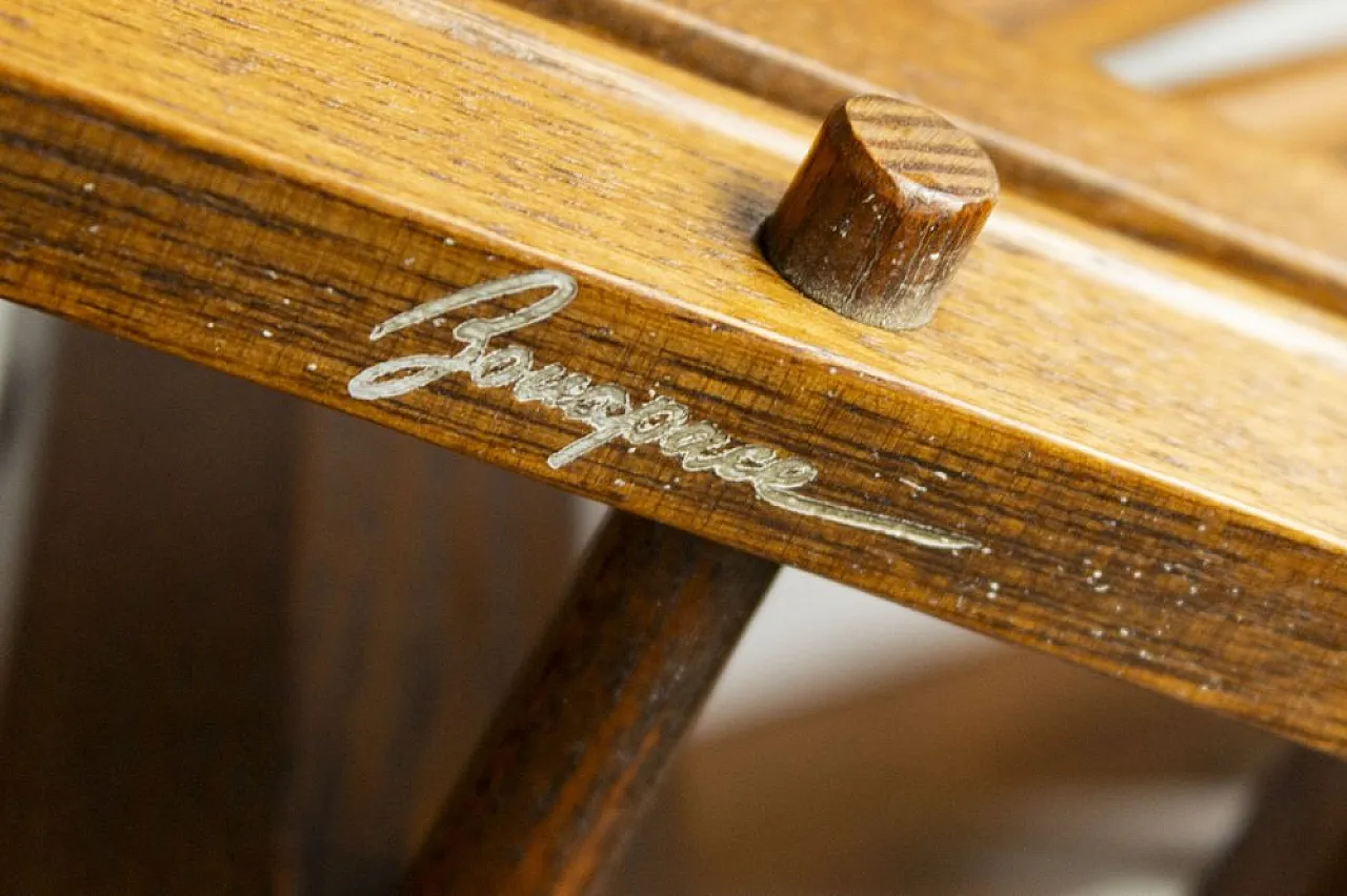 Lampada a sospensione in legno di Buonapace, anni '70 5