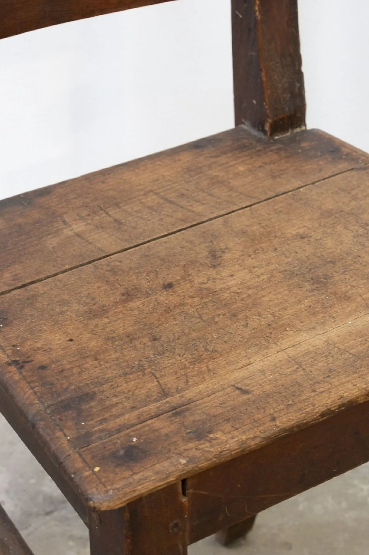 4 Rustic Lira chairs in walnut, mid-19th century 3